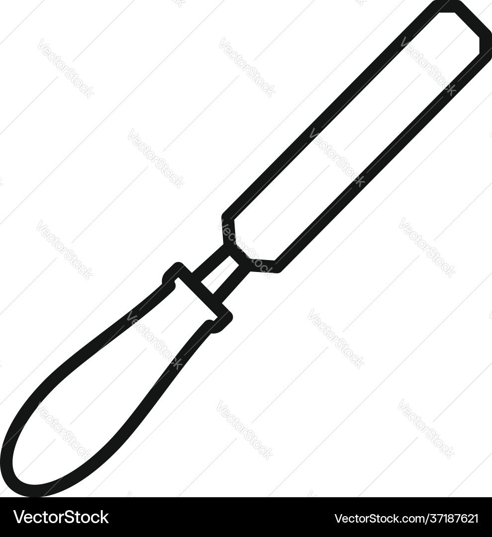 Carpenter file icon outline style Carpenter file icon outline style vector image