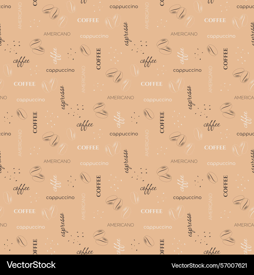 Coffee pattern design Vector Image