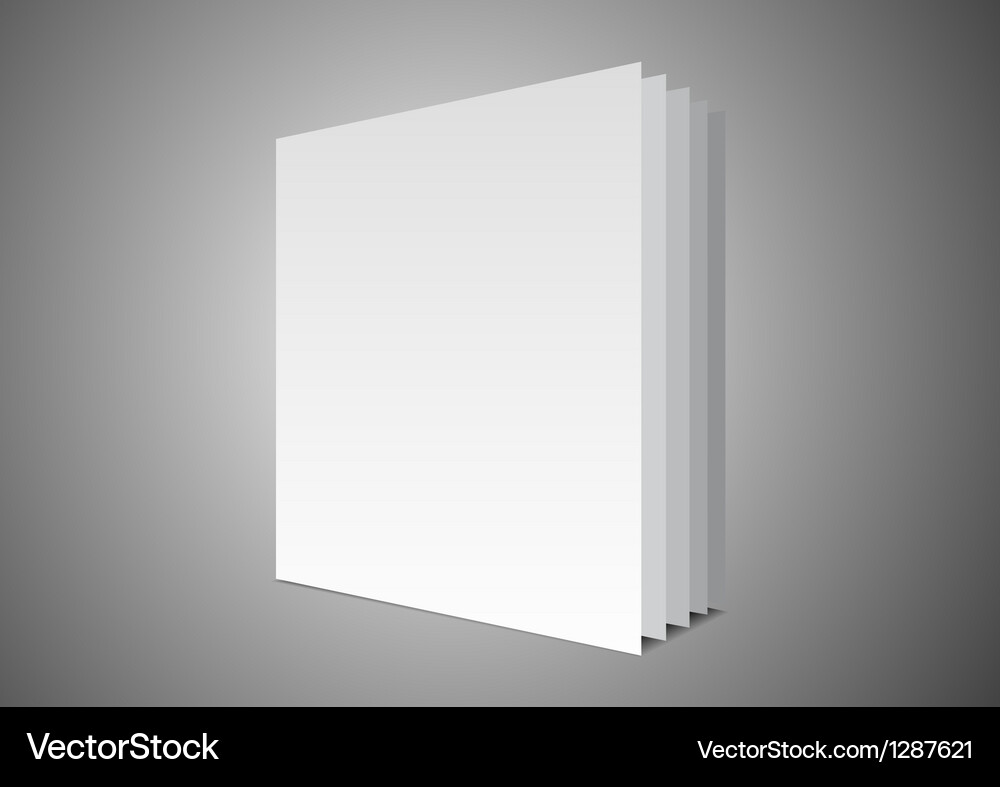 Empty book layout Vector Image