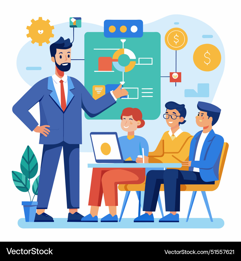 Procedure and workflow planning process Procedure and workflow planning process vector image