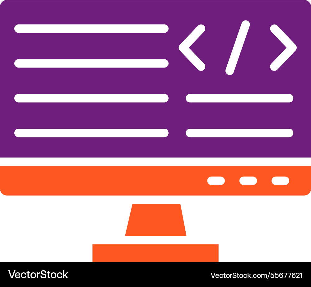 Programing icon design Vector Image