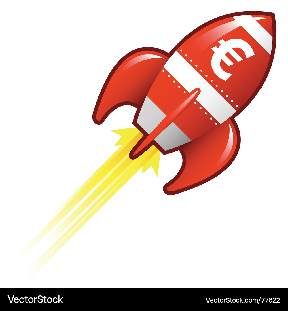 Rocket Ship Icon Vector Image