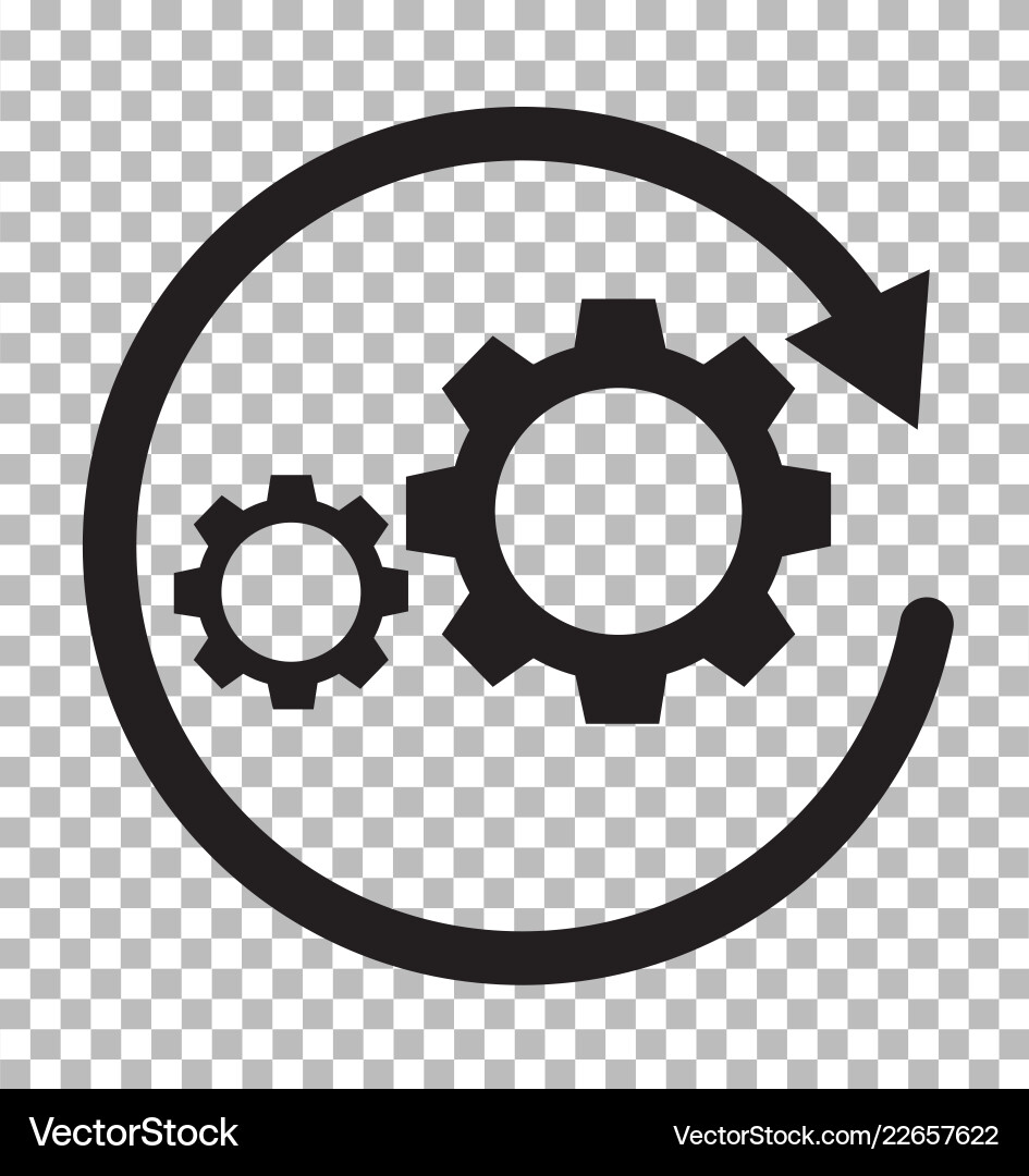Workflow icon on transparent process Workflow icon on transparent process vector image