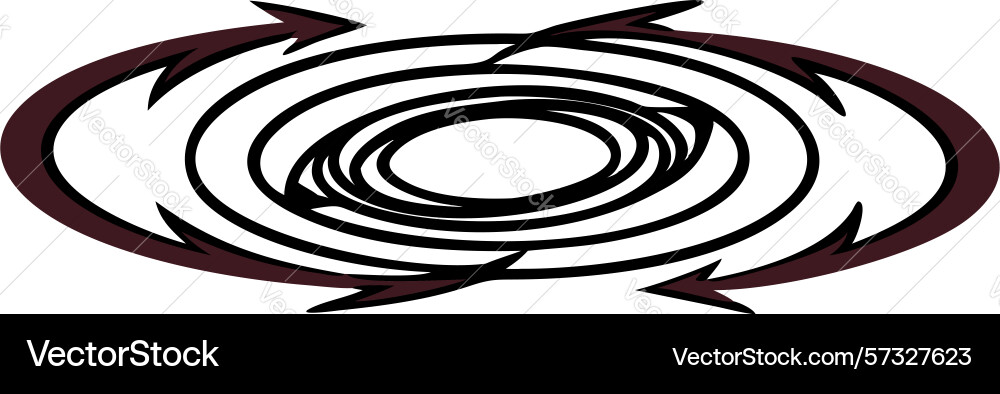 Abstract whirlpool or vortex pattern design vector image