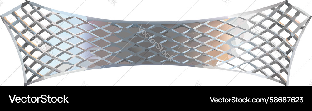 Abstract woven grid pattern with metallic texture Vector Image