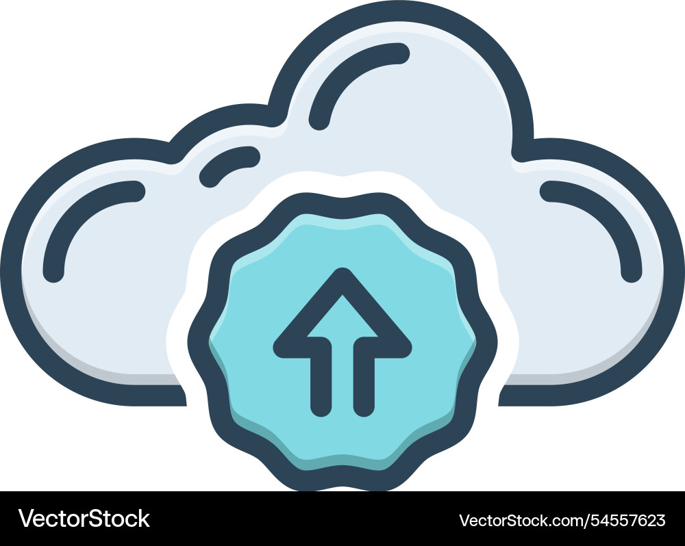 Cloud upload Vector Image