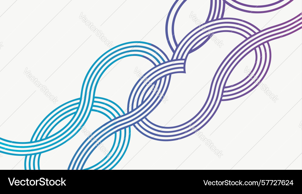 Abstract intertwining wavy lines fluid and vector image