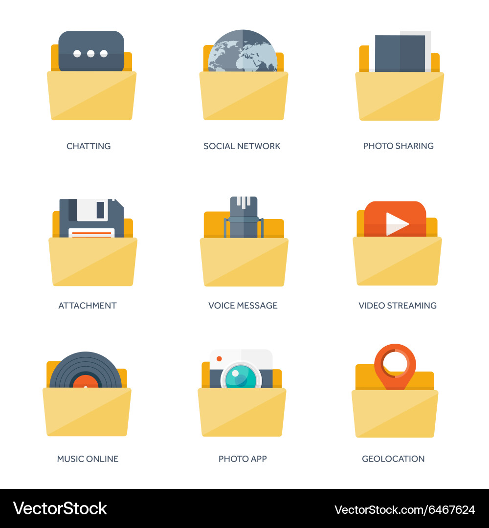 Flat background with envelope Vector Image