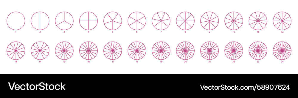 Segmented Circles Diagram Vector Image
