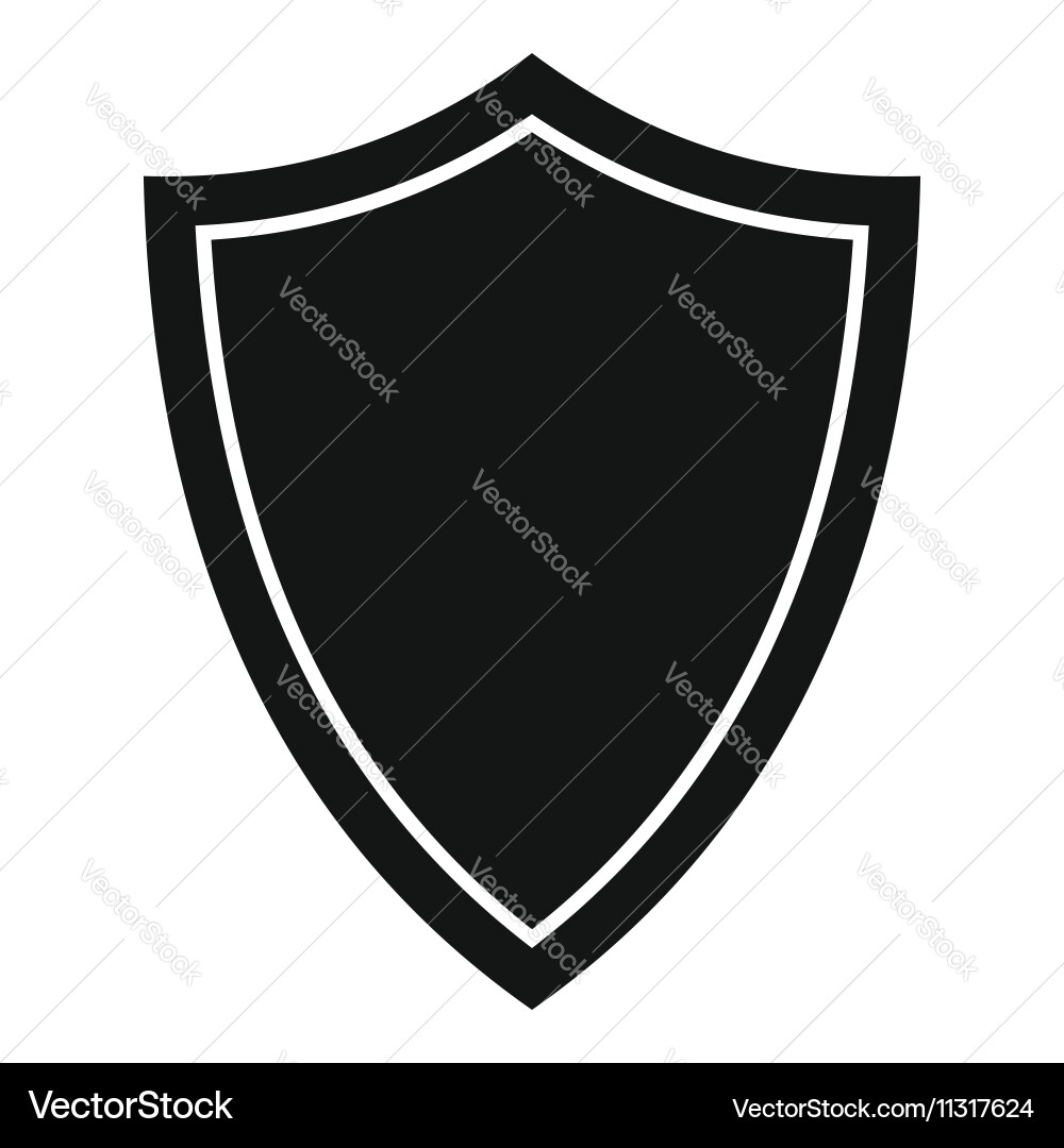 Simple Shield Icon Royalty Free Vector Image - VectorStock