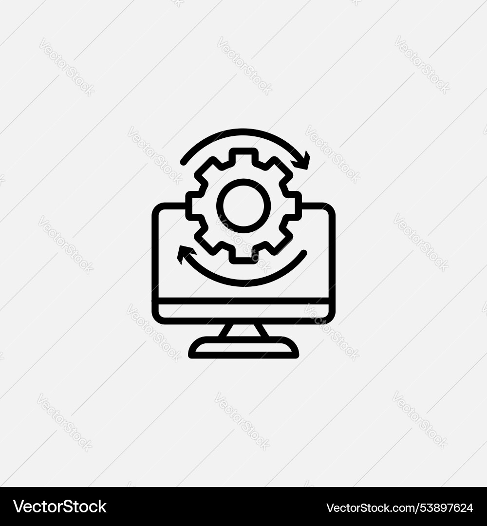 System update icon set Vector Image