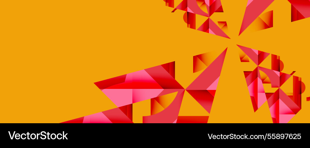 Abstract geometric composition with interlocking Abstract geometric composition with interlocking vector image