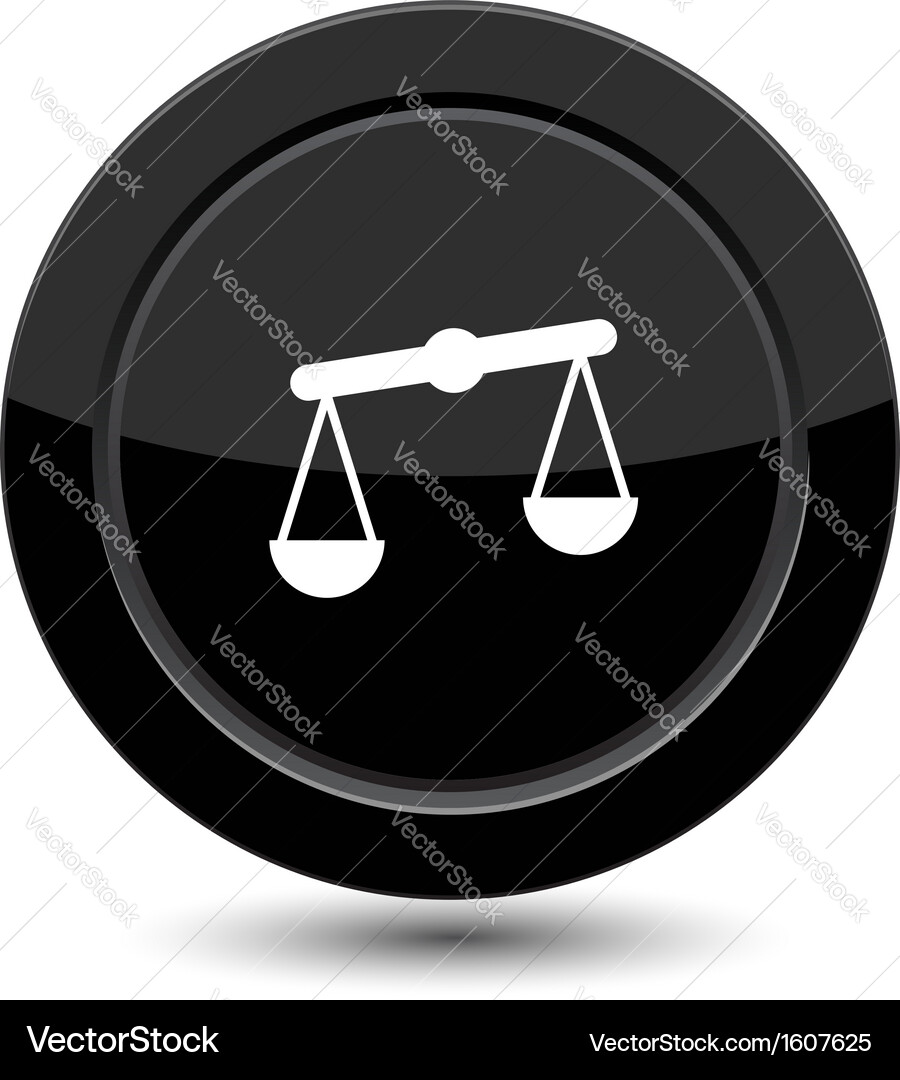 Button with scales Vector Image