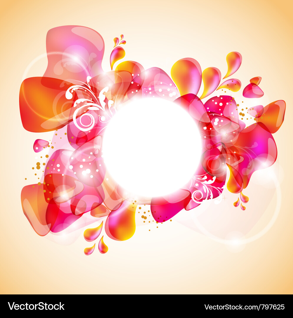 Elegant red frame with space for text vector image