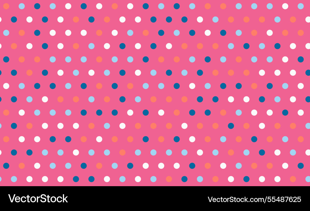 Polka dot pattern with abstract round shapes Polka dot pattern with abstract round shapes vector image