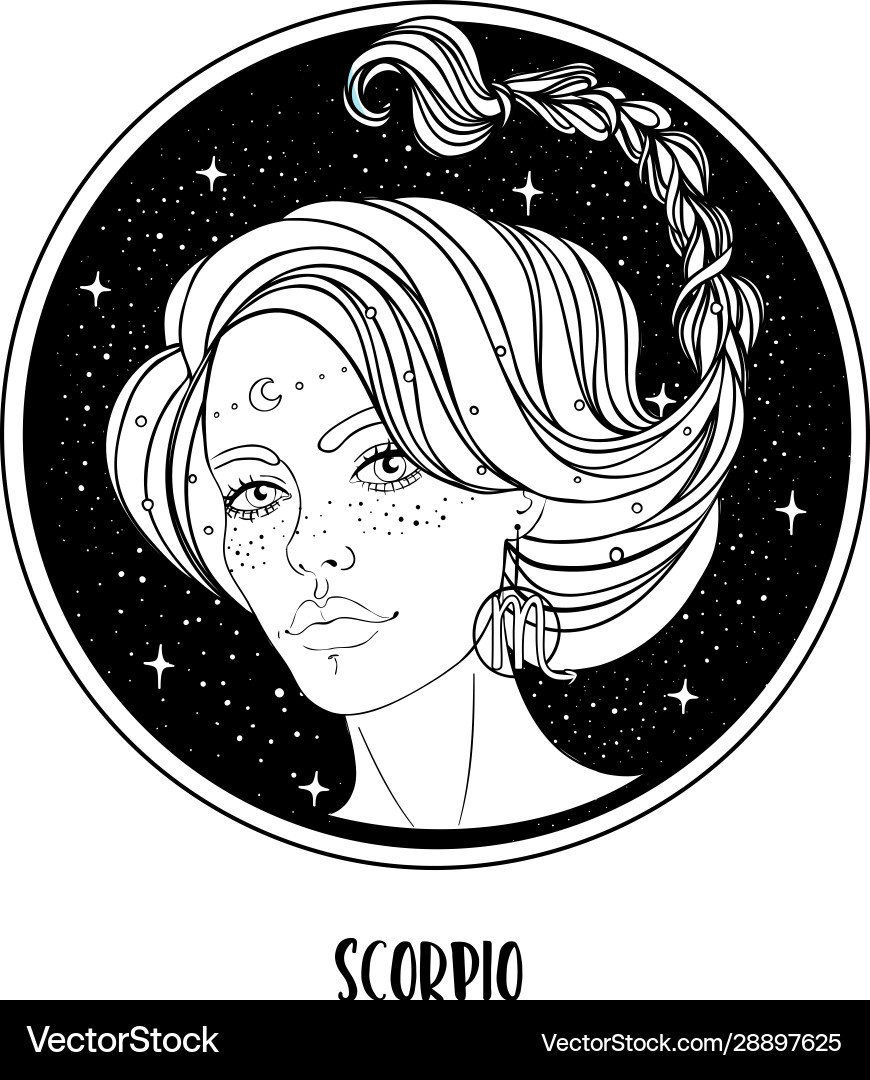 Scorpio astrological sign Scorpio astrological sign vector image