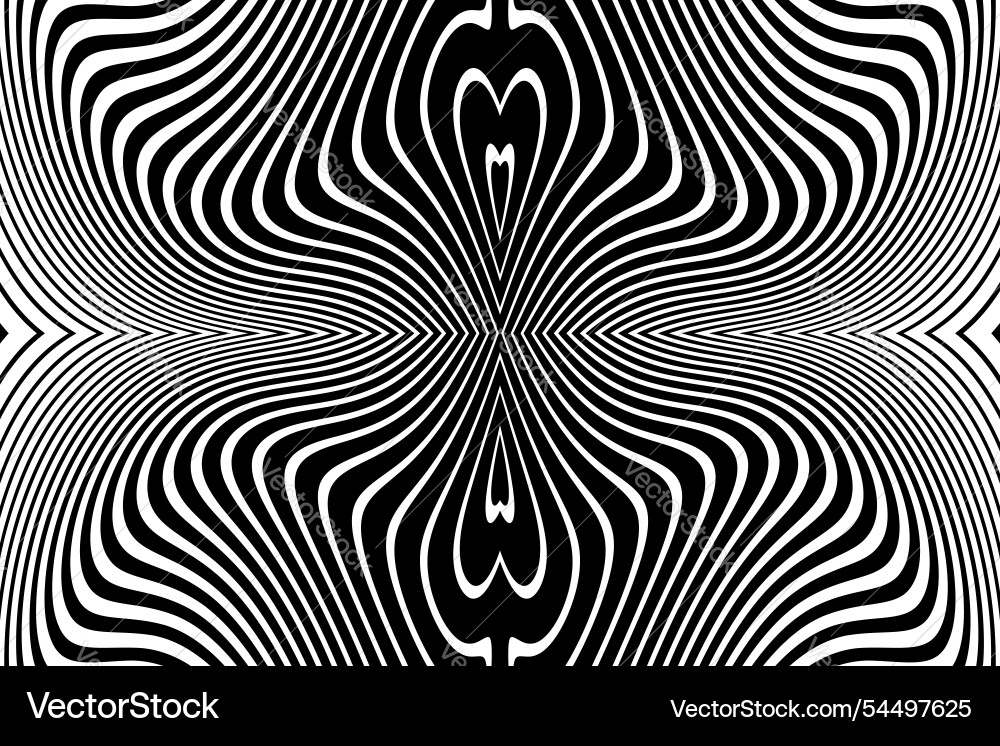 Symmetrical wavy lines pattern Symmetrical wavy lines pattern Vector Image