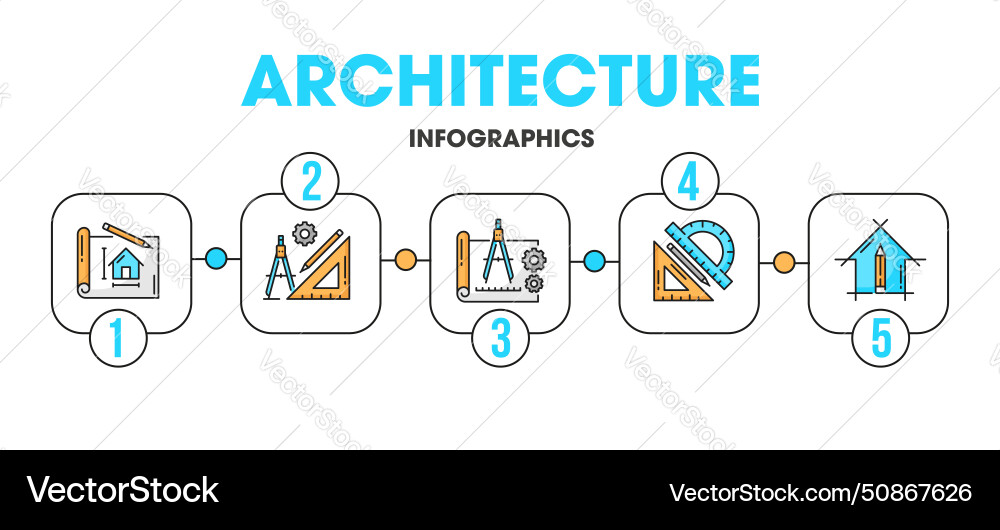 Architect development renovation interior design Vector Image