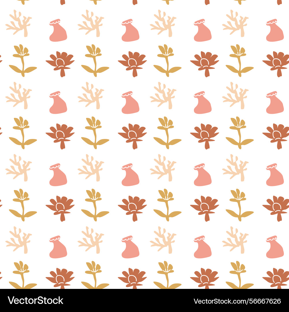 Boho summer elements with botanical patterns Boho summer elements with botanical patterns vector image