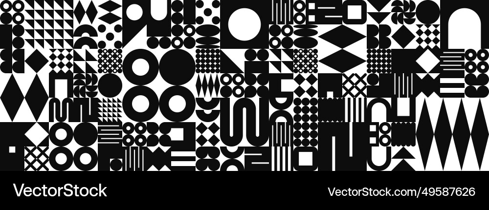 Brutalist geometric texture with simple shapes Brutalist geometric texture with simple shapes vector image