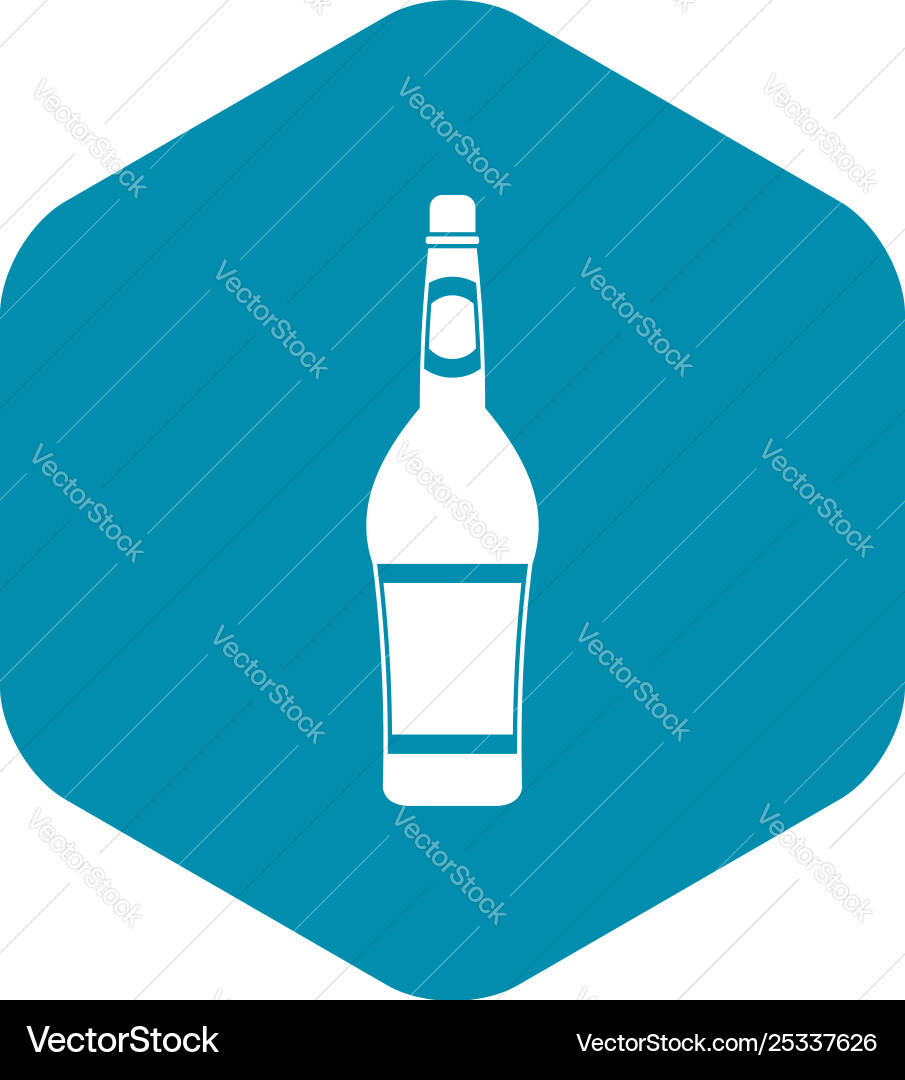 Design bottle icon simple style Vector Image