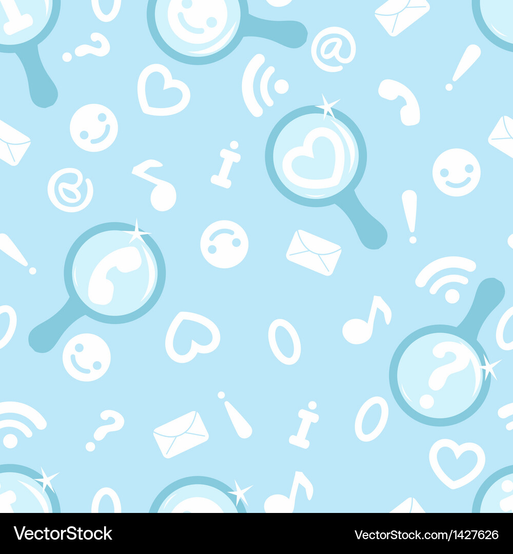 Internet search symbols seamless pattern Vector Image