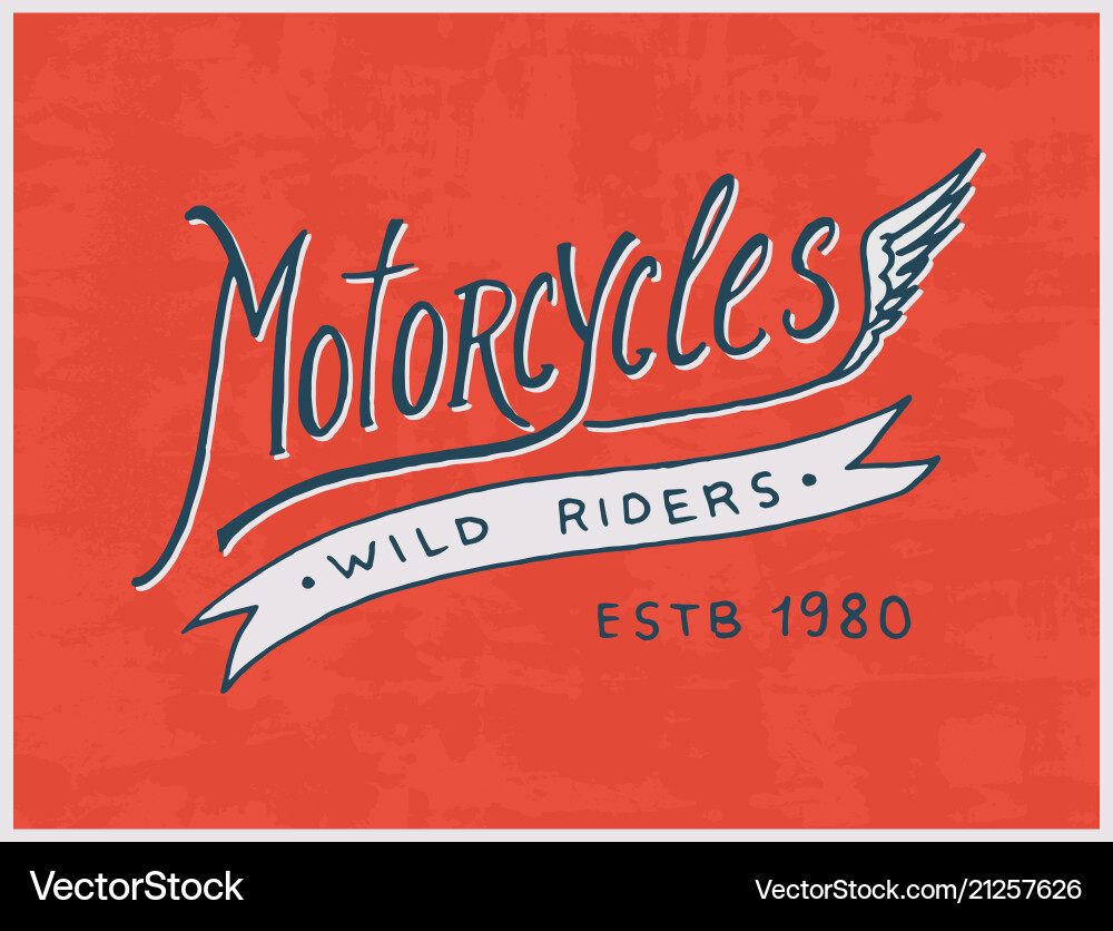 Rider oder Biker Club Vorlage Vintage Custom Rider oder Biker Club Vorlage Vintage Custom vektorbild
