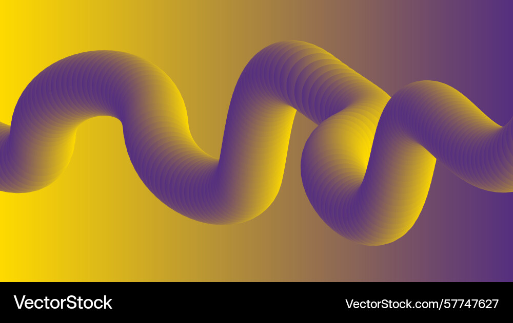 Blend flowing 3d abstract background gradient Vector Image