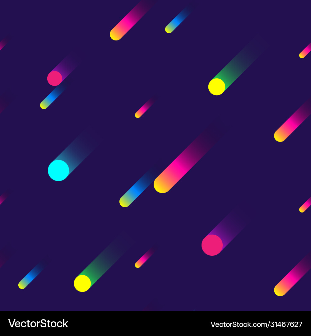 Flat dynamic seamless background vector image