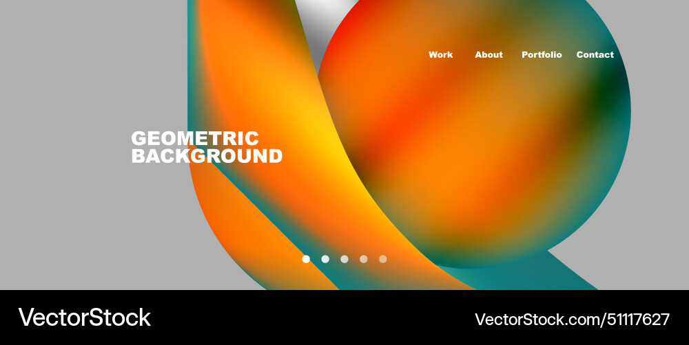 It is a geometric background with circle Vector Image