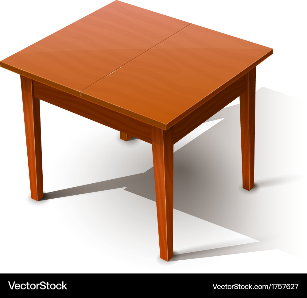 Wooden table Royalty Free Vector Image - VectorStock
