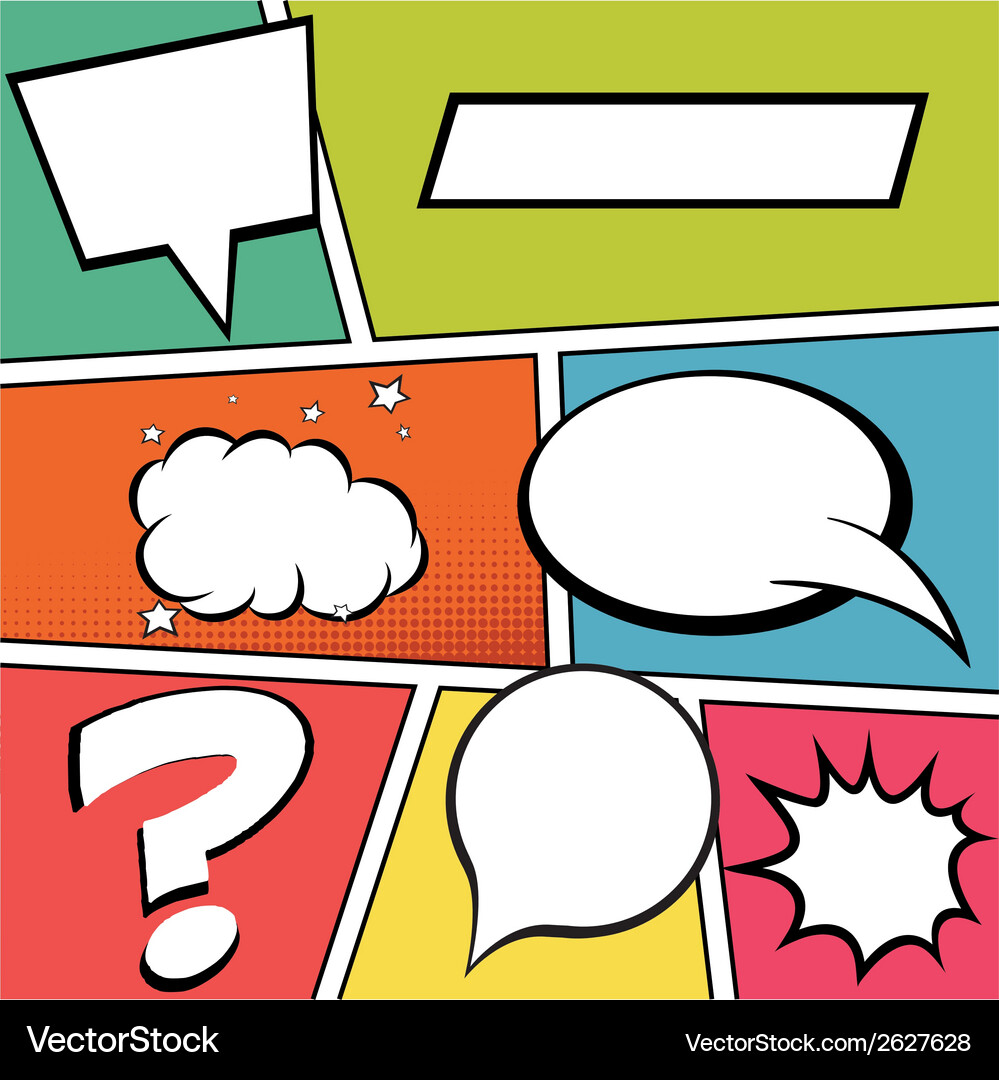 Abstract pop art background with special objects Vector Image