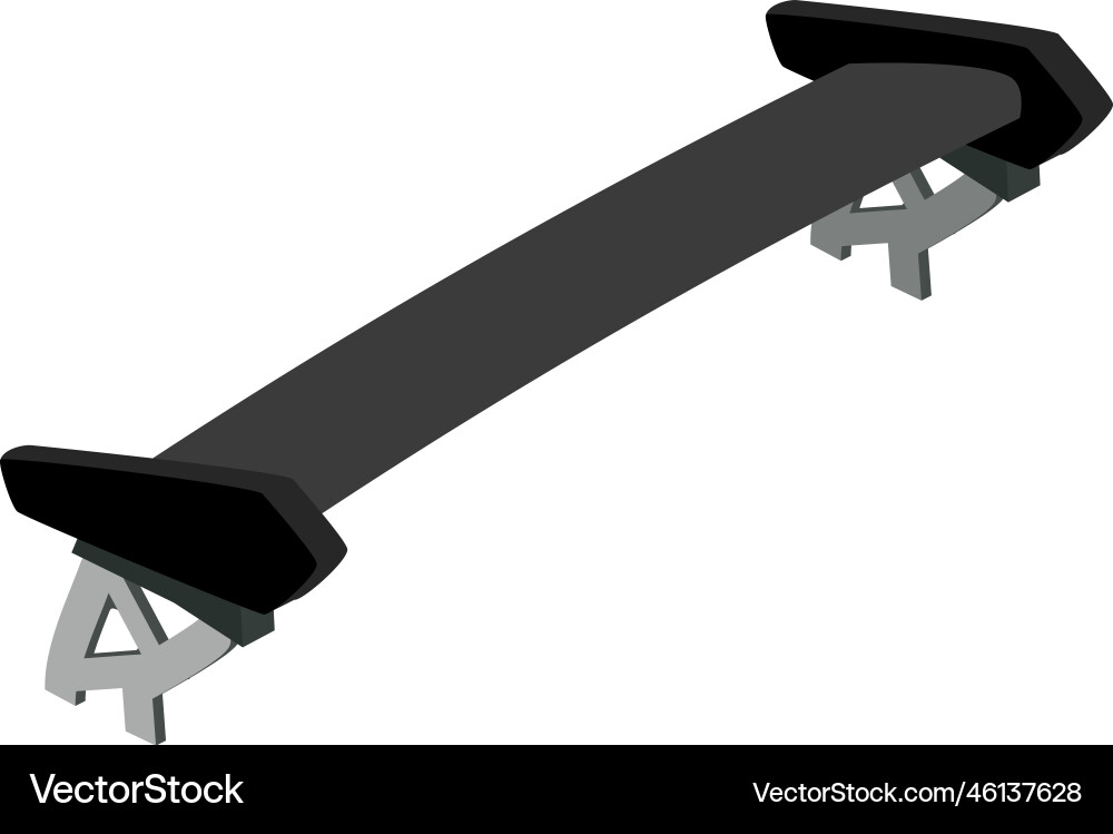 Car racing spoiler composition Car racing spoiler composition vector image