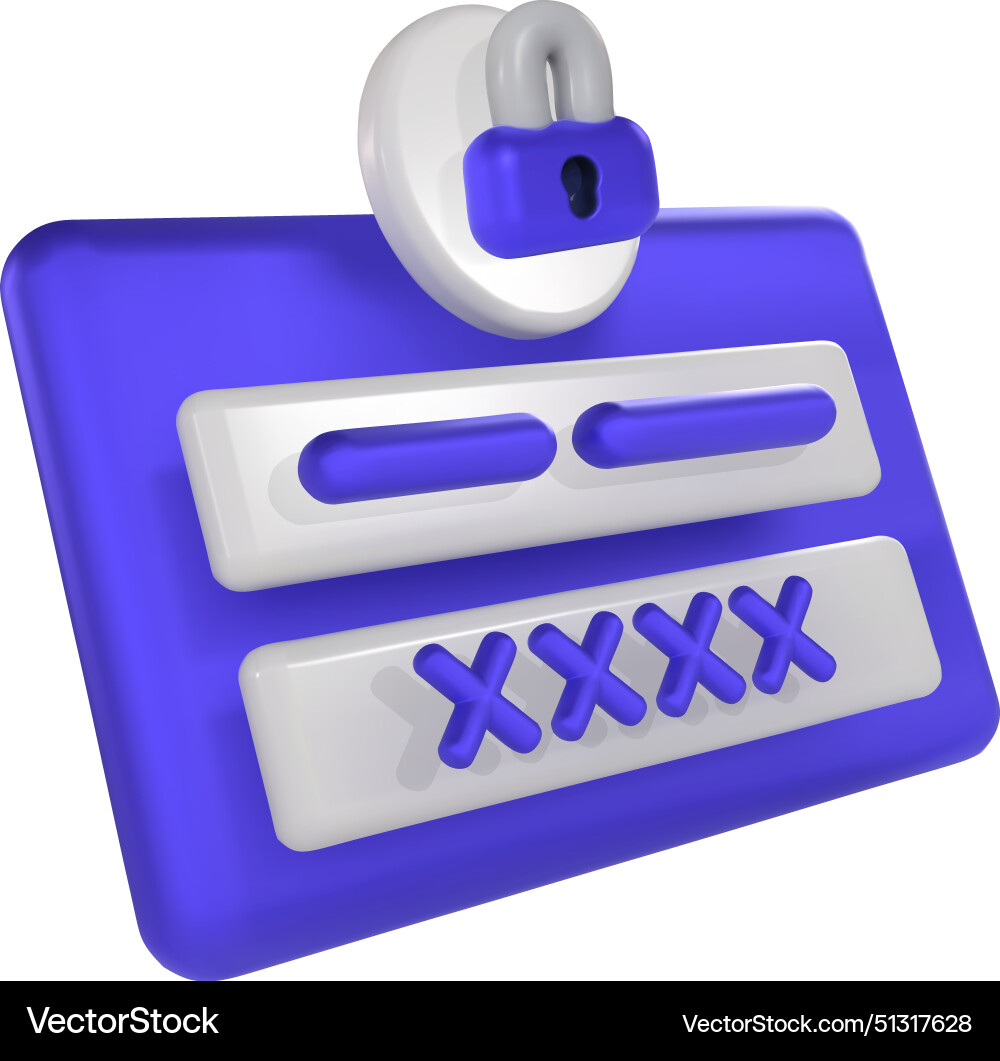 Secure login page digital security padlock icon Secure login page digital security padlock icon vector image