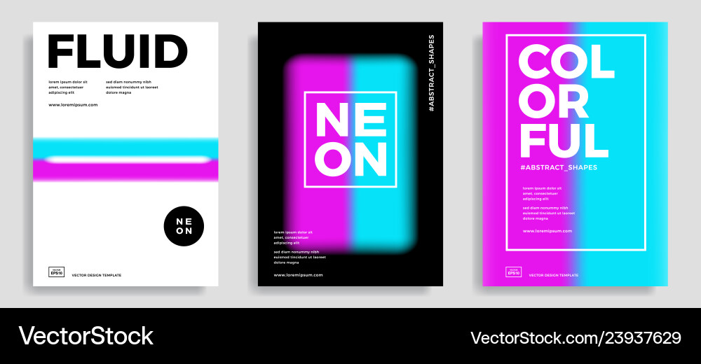 Abstract design templates with 3d flow shapes Abstract design templates with 3d flow shapes vector image