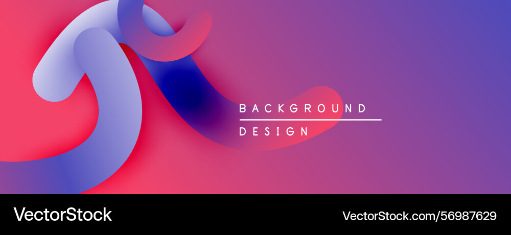 Abstract fluid shapes blend creating vibrant Abstract fluid shapes blend creating vibrant vector image
