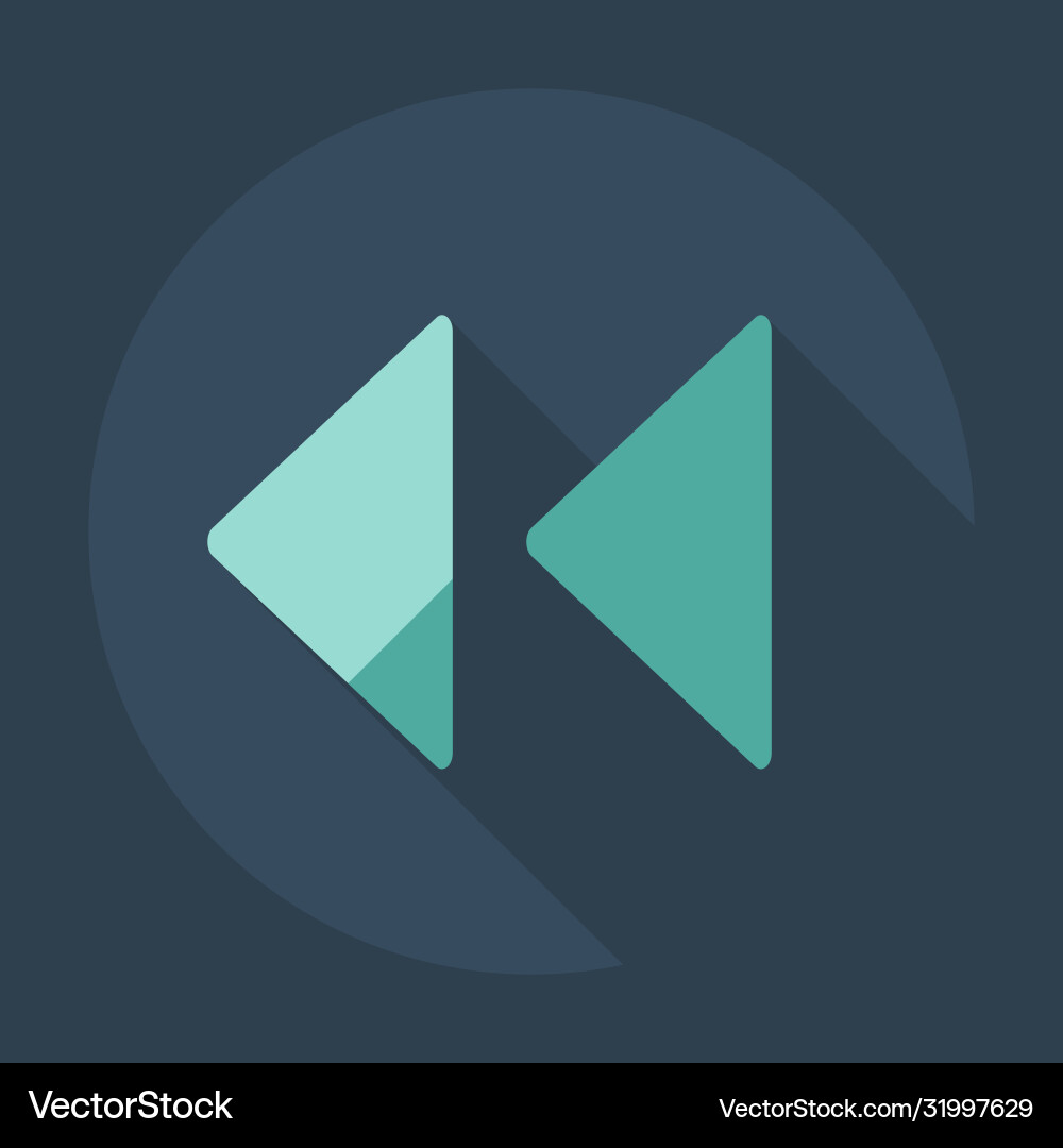 Flat modern design with shadow icon player vector image