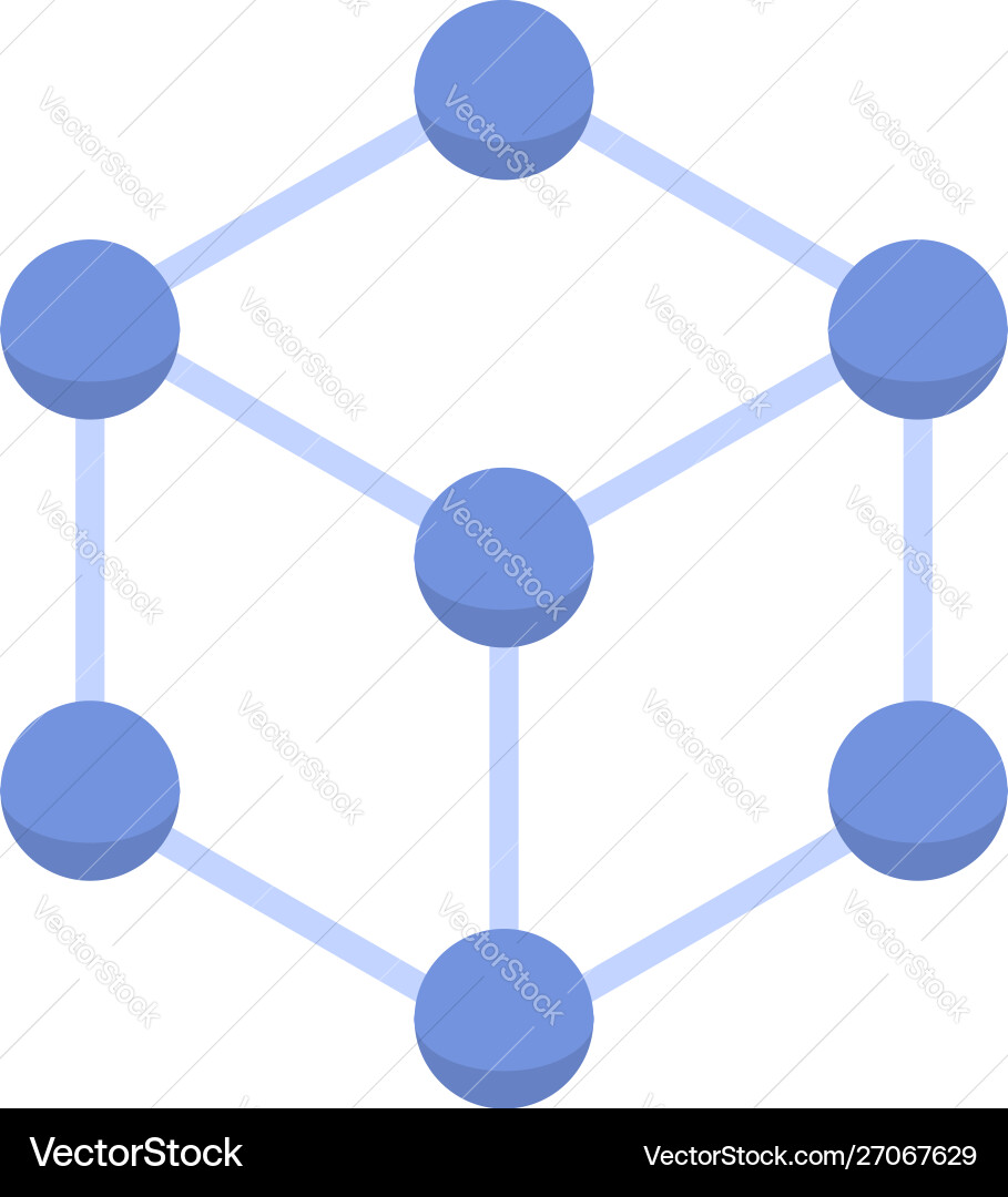 Lab cube sphere icon isometric style Lab cube sphere icon isometric style vector image