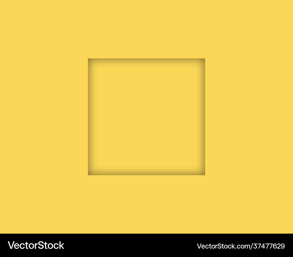 Realistic square empty picture frame blank colour vector image