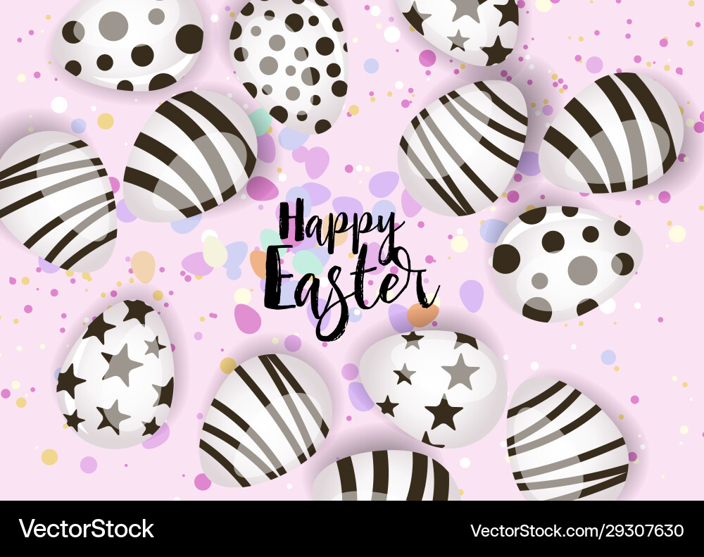 Happy easter background Happy easter background vector image