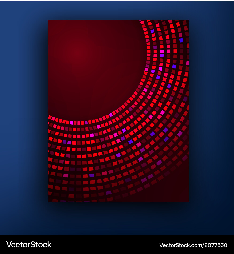 Pattern with abstract figures brochures Vector Image