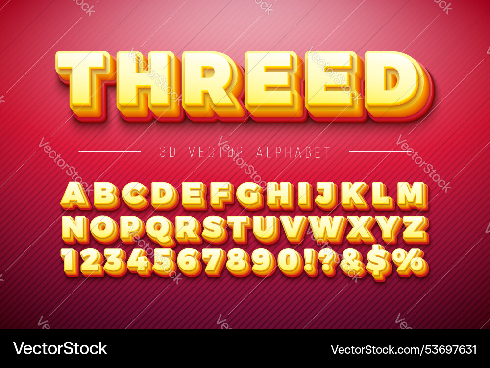 3d multi layered plexiglass effect alphabet 3d multi layered plexiglass effect alphabet vector image