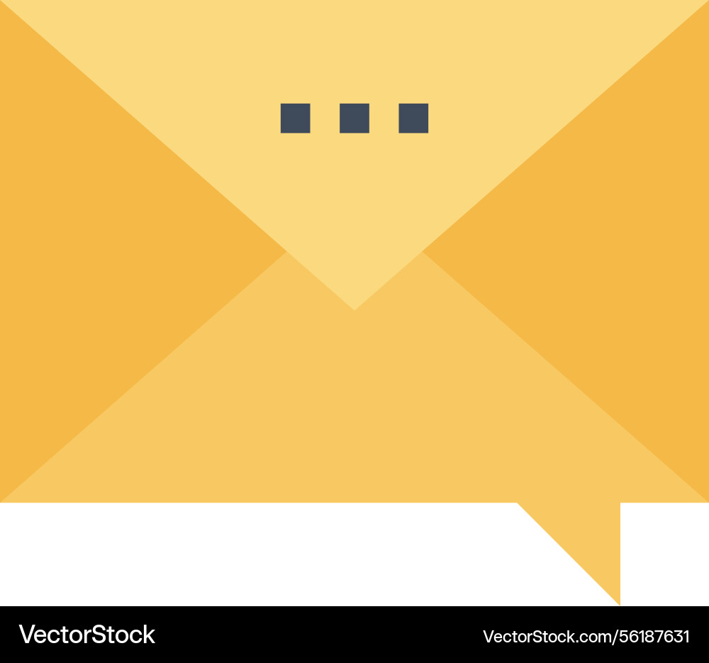 Message bubble flat web icon concept Message bubble flat web icon concept vector image