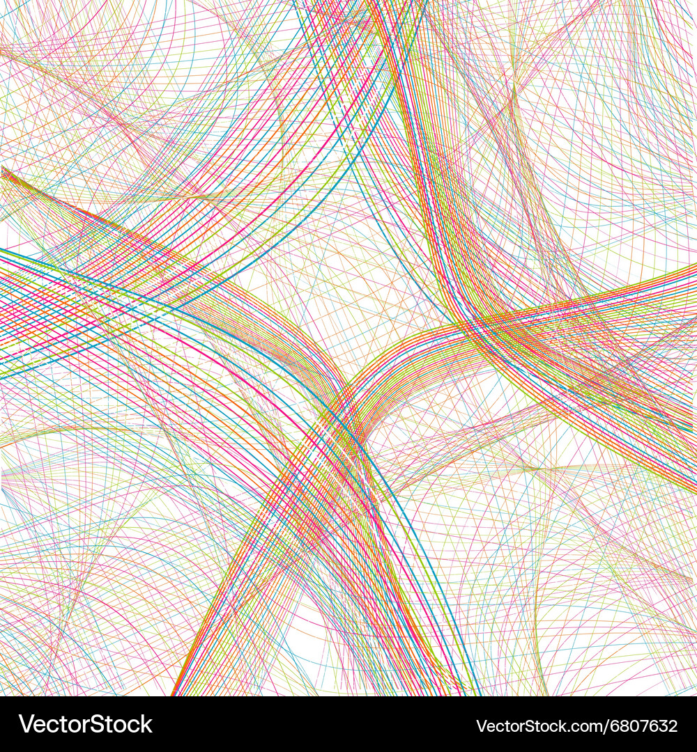 Abstract waves pattern on white background Vector Image