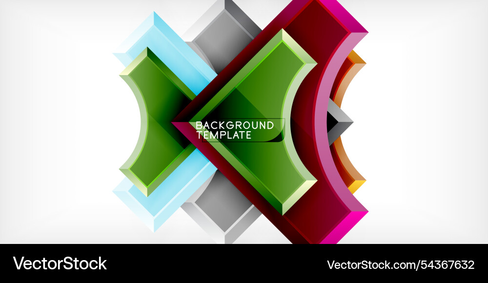 Square arrow shapes with round elements Square arrow shapes with round elements vector image