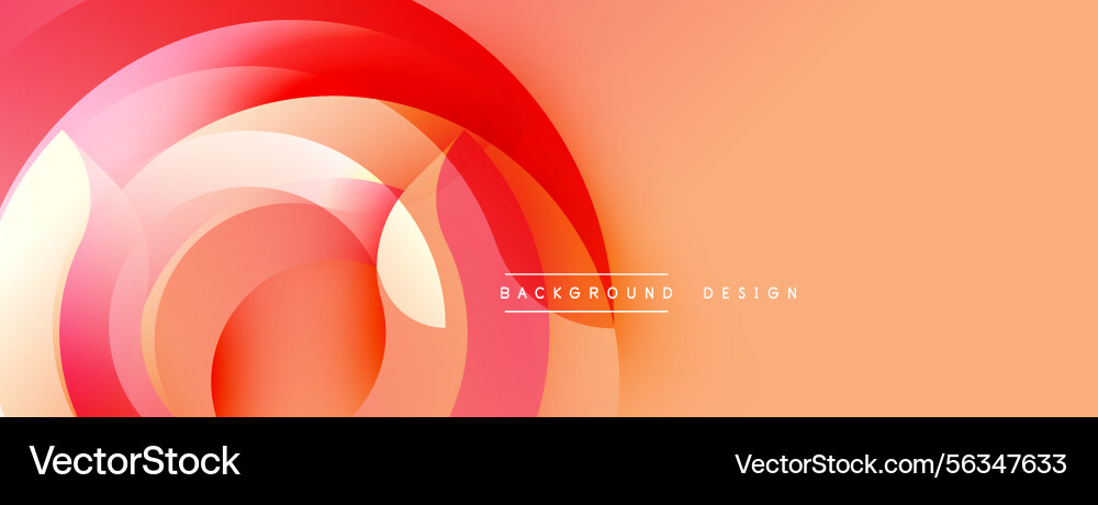 Abstract design features overlapping circular Abstract design features overlapping circular vector image