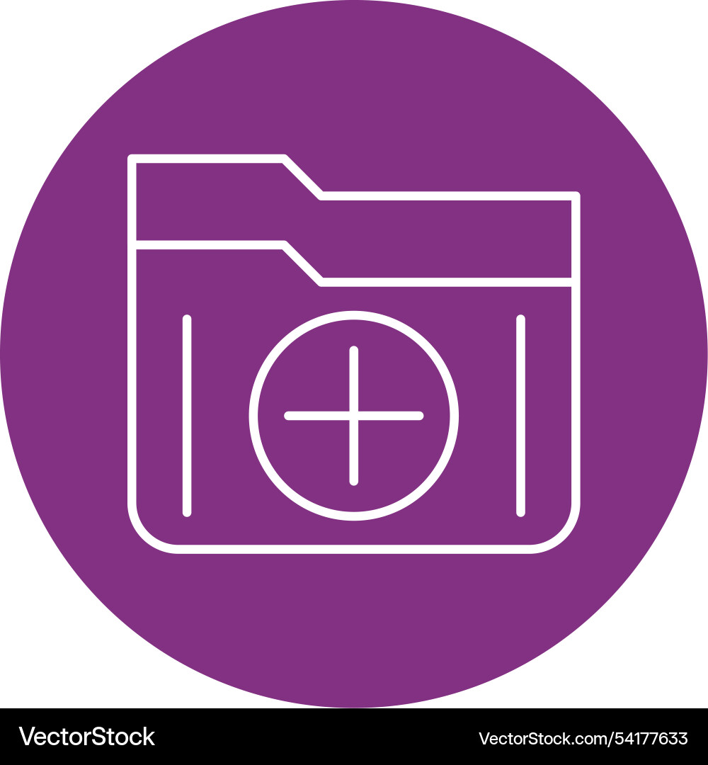 Add line circle icon vector image