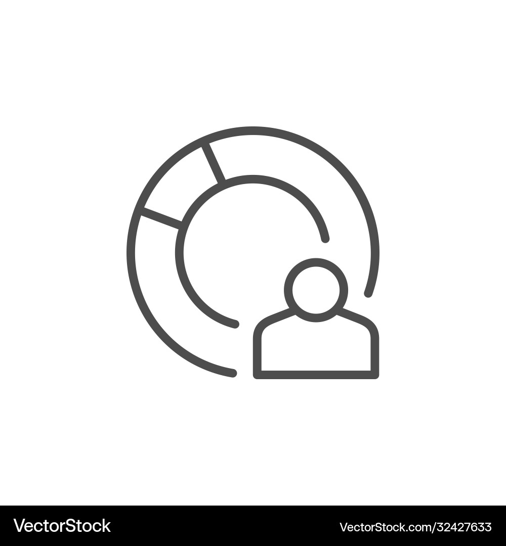 Affiliate Verkauf Linie Umriss Symbol Affiliate Verkauf Linie Umriss Symbol vektorbild