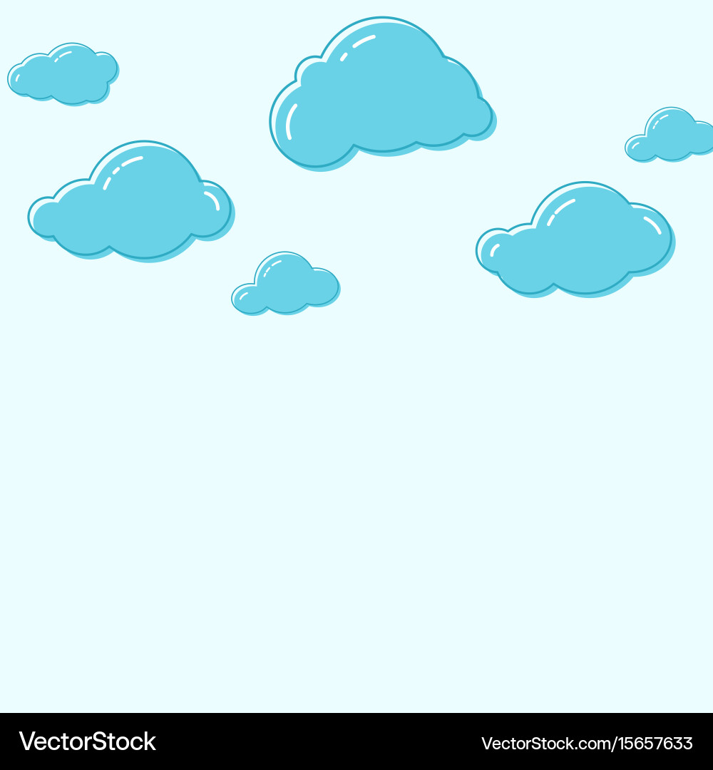 Cute Cloud Icons Royalty Free Vector Image - VectorStock
