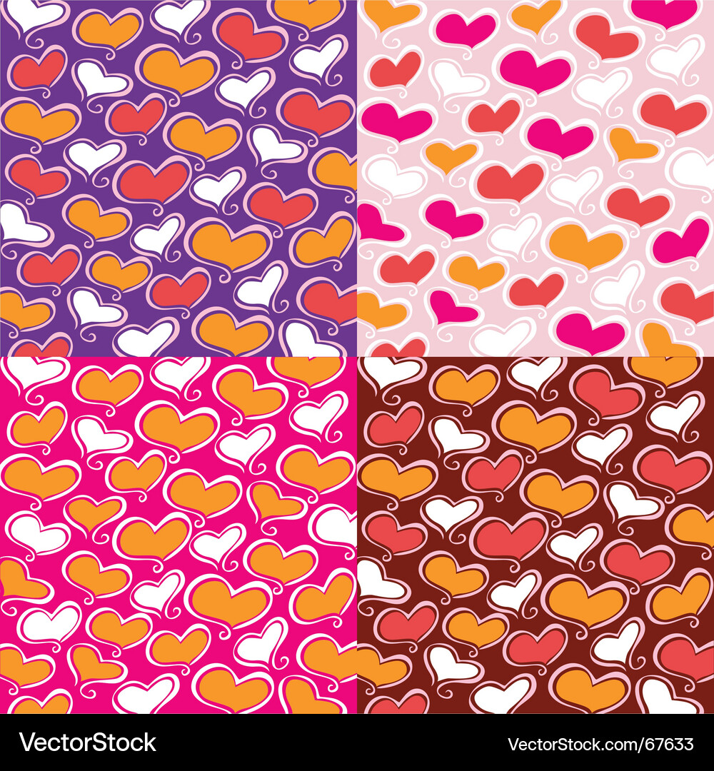 Heart pattern Vector Image